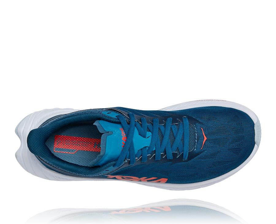 Hoka One One Koşu Ayakkabısı Kadın Lacivert/Beyaz - Carbon X 2 - UR9715068